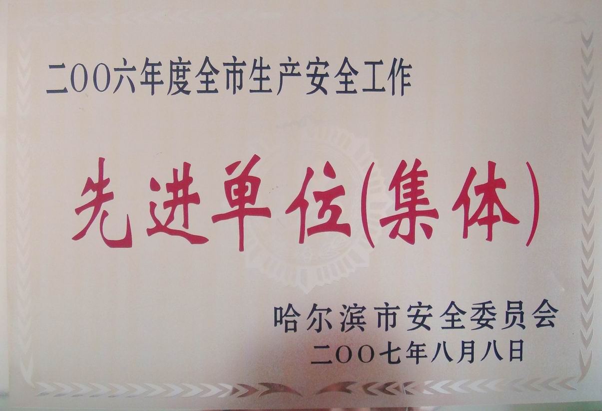 2006年度安全生产先进单位
